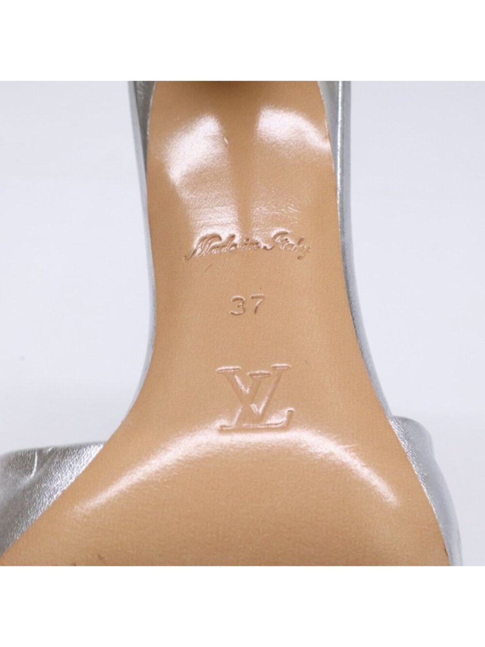 Louis Vuitton Revival Line Metallic Lambskin Mules - Picture 7 of 9
